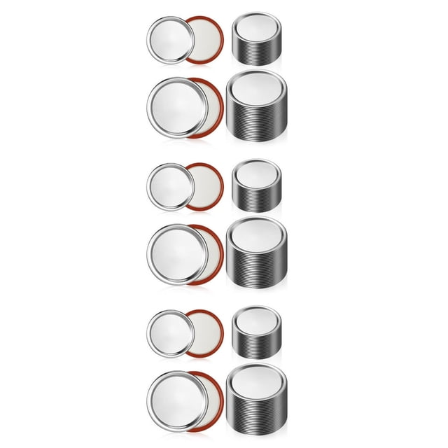 LOVEVER 144 Pcs Canning Lids Wide Mouth Bottle Covers Mason Jar Lids Sealed Bottle Covers Jar Lids For Canning Replacement Lids