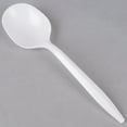 thumbnail image 4 of Nicole Fantini Medium Weight White Disposable Plastic Soup Spoon Collection: Qty 200, 4 of 4