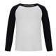 thumbnail image 4 of Blusas y camisas de manga larga con cuello redondo para hombre, informales, lisas, empalmadas, de manga larga, de alta elasticidad, que mantienen el calor, camisetas y pantalones de poliéster para hom, 4 of 8