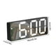 thumbnail image 3 of Reloj despertador digital LED con alarma, reloj electrónico con espejo, fecha, temperatura, rotación de pantalla y control de sonido, función de despertador, reloj despertador digital de plástico., 3 of 8