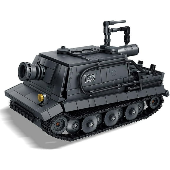 Honchoes Military Tiger Tank Building Set Compatible with Lego WW2 Army Tank Model for Adults Boys 711 Pcs