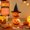 Set up Lanterns┊2 Series of Halloween Lantern Ornaments, variant on Halloween Decorations Festival Supplies Glowing Small Pumpkin Lantern Night Light Atmosphere Arrangement Props Decorative Lantern Ornaments