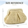 thumbnail image 2 of GASTROPOD Straw Clutch Purses for Women Small Woven Dumpling Bag Summer Beach Clutch Wicker Crossbody Purses, 2 of 7