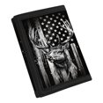 thumbnail image 2 of CHAQLIN Polyester Trifold Card Wallet with Waterproof Protective Toddler Wallets for Travel, Deer American Flag Print Kids Trifold Wallet, 2 of 7