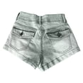 thumbnail image 4 of EaseDay Women's Jean Shorts, Low Rise Stretchy Denim Mini Shorts, Y2k Trendy Micro Jorts, Summer Casual Distressed Short Jeans for Concert Outfits, 4 of 7