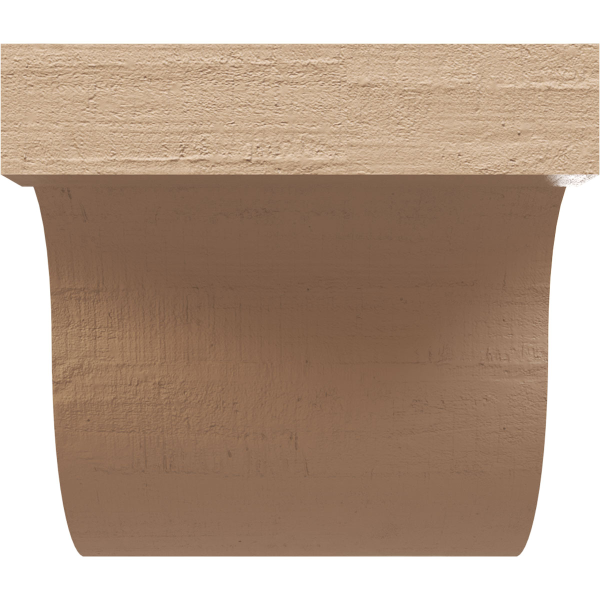 5"W x 5"D x 5"H Wide Del Monte Rough Cedar Woodgrain TimberThane Corbel, Primed Tan