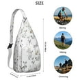 thumbnail image 4 of Vintage Wildflower Sling Backpack - Romantic Rose & Peony Print, Fashionable Multi-Functional Crossbody Bag, 4 of 4