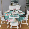 thumbnail image 2 of Labrador Dogs with Pioneer Flower Round Tablecloth 60"x60",Wrinkle Wipeable Table Cloth for Kitchen Dining Room Picnic Patio Party, 2 of 6