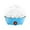 Blue, variant on Egg Cooker for Hard Boiled Eggs, Easy Egg Cooker Electric 7-Egg Capacity, Single Layer Hard-Boiled Egg Cooker with Auto Shut-Off, Measuring Cup Included, BPA Free (Yellow)