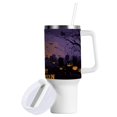 thumbnail image 2 of 40 Oz Car Handle Water Bottle Water Cup Water Bottle Water Jug Coffee Cup Travel Water Bottle Halloween Pattern, 2 of 8