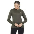 thumbnail image 2 of Equine Couture Ladies Icelandic Sweater - OLIVE - XXL, 2 of 11