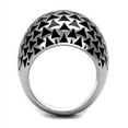 thumbnail image 3 of Luxe Jewelry Designs Women's Stainless Steel Ring Black Epoxy - Size 6 (Pack of 2), 3 of 4