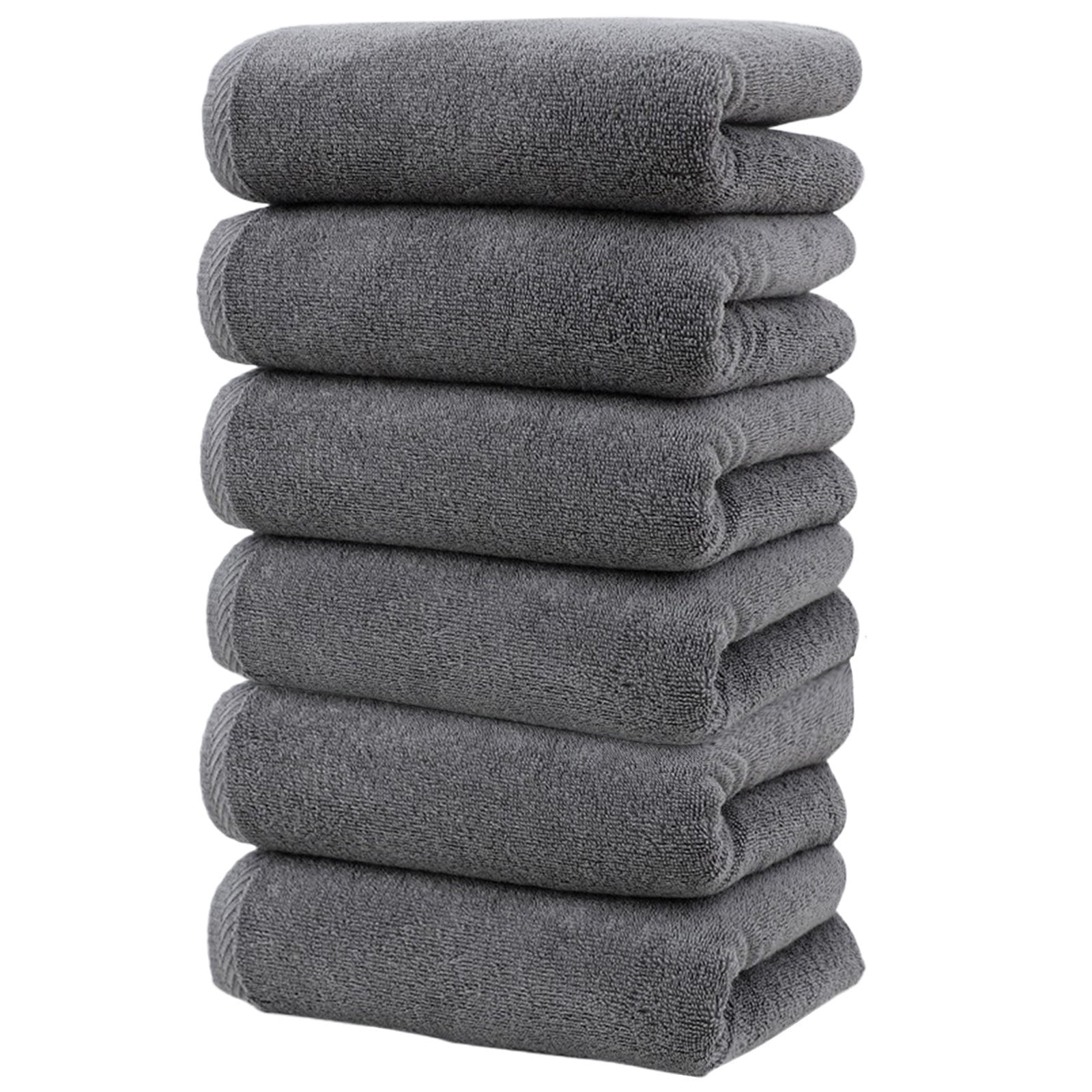 Clearance! PALIFEUR 6 Pcs Cotton Towels Soft Bath Towels, Highly Absorbent Towels for Bathroom Kitchen Gym, Quickly-Dry Towel Set, 13x30 Inch