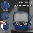 thumbnail image 3 of Yucurem Silicone Protective Cover Case with Carabiner for Soundcore C30i (Blue), 3 of 10
