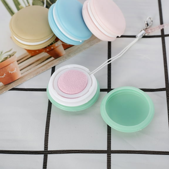 4 Pack Macaron Phone Screen Cleaning Balls Touch Screen Cleaner with Case Mobile Phone Screen Wipes Glass Cleaning Wipes Key Pendant for Smart Phone Computer Tablet