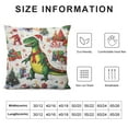 thumbnail image 5 of GOSMITH  Throw Pillow Covers, Pillowcase Decor for Couch Sofa Bedroom Car Living Room,Dinosaur Christmas, 5 of 5