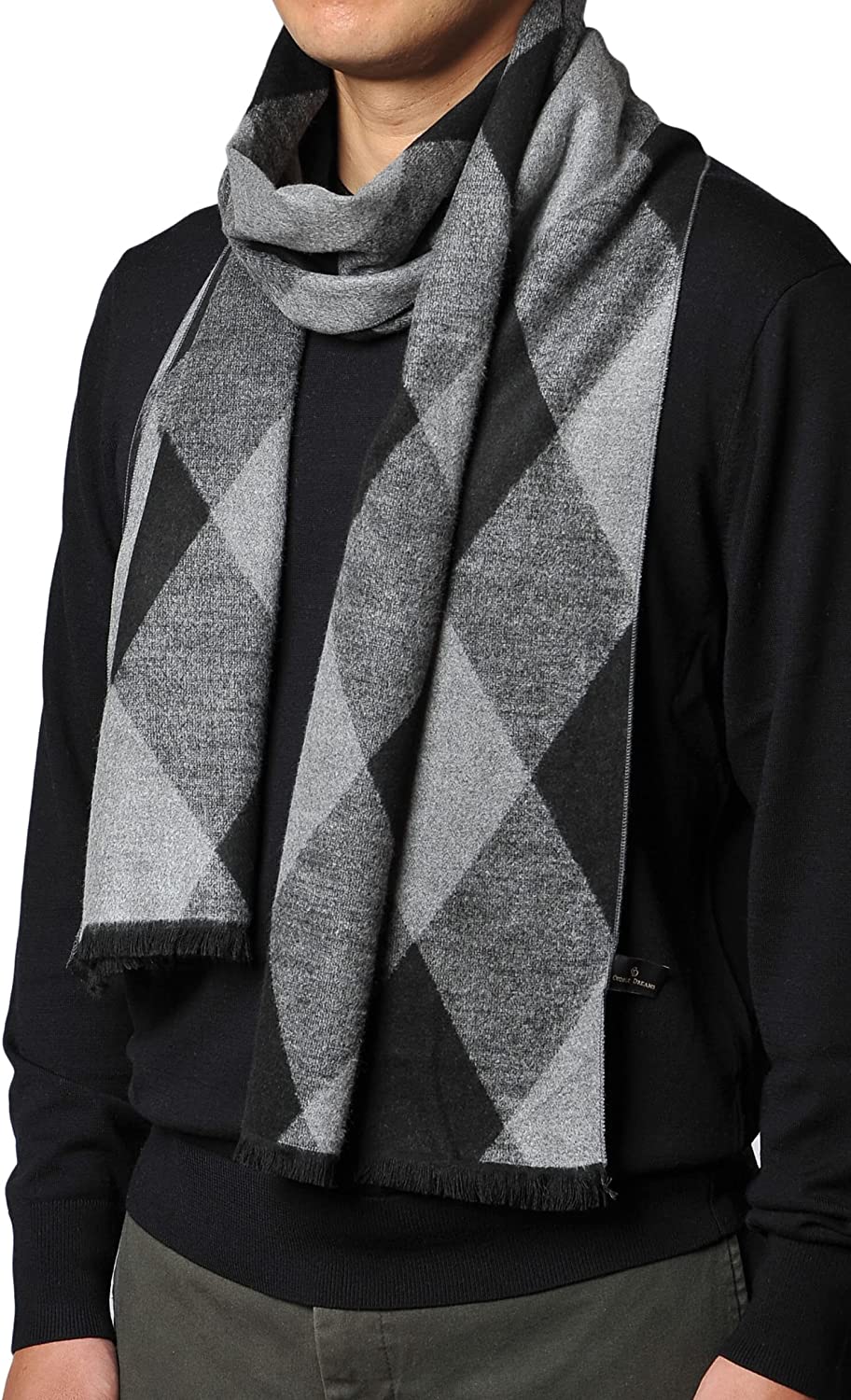 Premium Men's Winter Scarf, Soft Cashmere Feel, 17\\