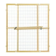 Wide Wire Mesh Pet Gate-Color:White