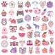 thumbnail image 2 of Paquete de pegatinas Mix and Match Pink Anime, vinilo impermeable, 200 unidades, 2 of 3