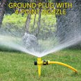 thumbnail image 4 of Hvmvliv Lawns Sprinkler Copper Bullets Grass Sprinkler Hose Automatic Sprinkler Ground Plug-In Green Sprinkler Nozzle Garden Watering Device Garden Supplies A, 4 of 4