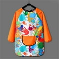 thumbnail image 2 of Otqutp Toddler Party Blouse Children's Art Overalls Children's Apron Painting Supplies Long Sleeves Aprons with pockets for 2 to 13 Years, 2 of 4