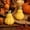 Yellow, variant on Yaayu 2-Piece Handmade Pumpkin Aromatherapy Candle Set, Warm Glow Thanksgiving Halloween Tabletop Decor, Orange, 3.07x2.36in