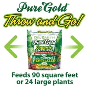 Dr. Earth Organic & Natural Pure Gold All Purpose Plant Food, 2-2-2 Fertilizer, 3 lb.