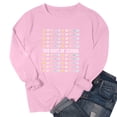 thumbnail image 5 of Xuyuer Women 100 Days of School Sweatshirt: Funny Teacher Shirts School Teaching Long Sleeves Teachers Gifts Tops Teacher Graphic T-Shirts School Days Tee Tops, 5 of 6
