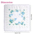 thumbnail image 7 of 10pcs Vintage Floral Print Handkerchiefs for Women, EEEkit Soft Cotton Hankies, 11.8''x11.8'', 7 of 7
