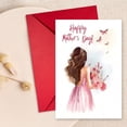 thumbnail image 5 of 10 Pack Watercolor Mother's Day Cards Set, Floral Woman Art Greeting Cards with Red Envelopes, Assorted Thank You Cards for Mom, Grandma & Her on Mother's Day 4.72x7.08 Inch, 5 of 8