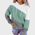 thumbnail image 2 of Halloween Sweatshirts for Women Winter Fall Relaxed Fit Hooded Long Sleeve Puff Drop Shoulder Drawstring Graphic Hoodie Cotton Hoodies Hoodie(Light Green,M), 2 of 6