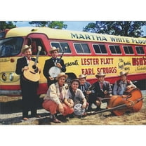 Avanti Press Lester Flatt, Earl Scruggs and the Foggy Mountain Boys with Tour Bus Masculine Birthday Card