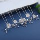 thumbnail image 4 of Horquillas para el pelo para bodas, Soulshow, flor blanca, circonita y perla, 4 of 7