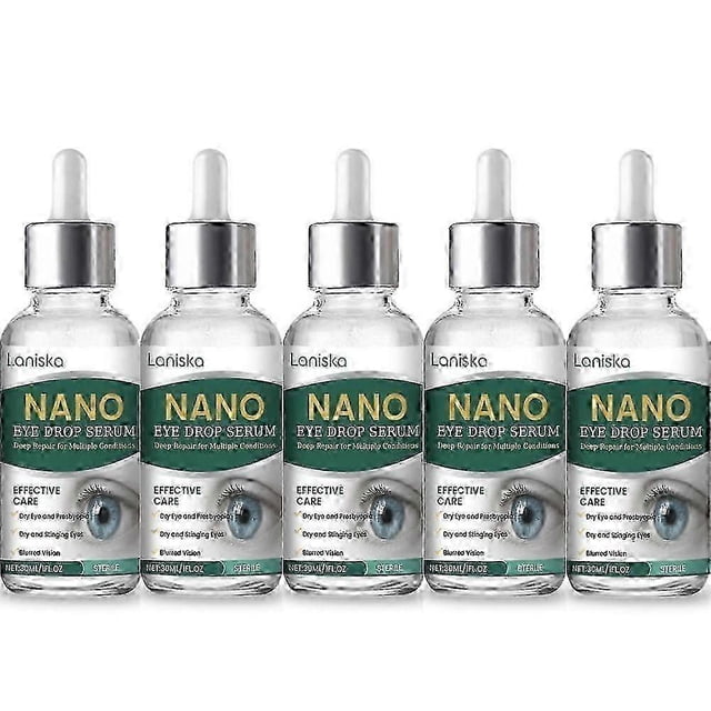 Nano Eye Drops Serum for Dry Eyes & Blurriness, Sterile Deep Repair Solution for Dryness, Presbyopia & Eye Strain Relief