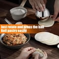 thumbnail image 3 of Homelife 1/2Pcs Rolling Dough Ball Easy Grip Circular Rolling Ball Stainless Steel Dough Rolling Tool for Baking Pizza Pastry Fondant Dumpling, 3 of 13