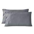 thumbnail image 3 of Mainstays Washed Ultra Soft Microfiber Bed Sheet Set, Queen, Soothing Grey, 4 Piece, 3 of 5