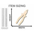 thumbnail image 2 of Unfinished Wood Plier Silhouette - Craft- up to 24" DIY 46" / 3/4", 2 of 3
