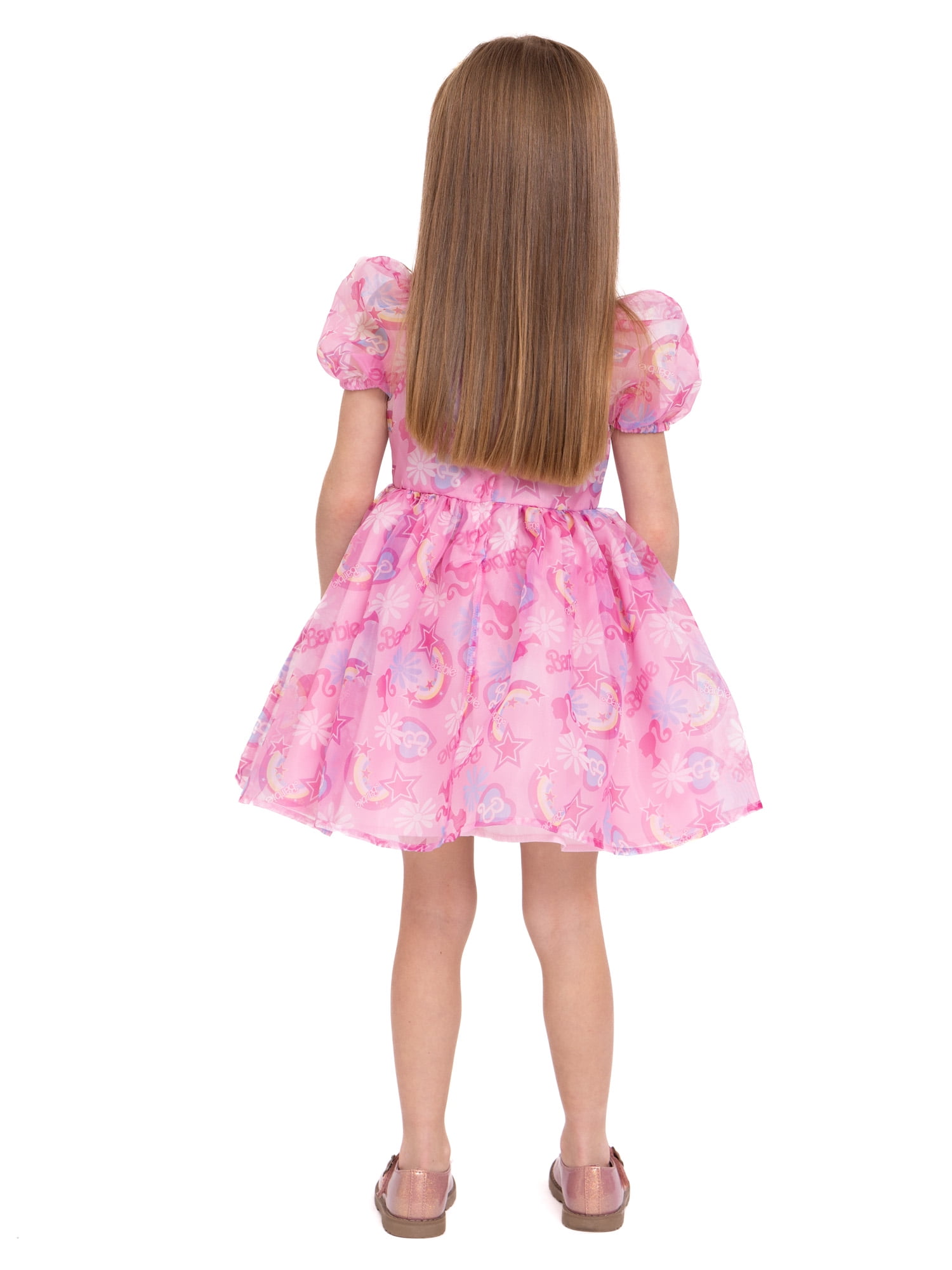 Barbie Toddler Girl Puff Sleeve Dress Sizes 12M 4T Walmart
