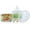 Style-1-S(10.3*12.3CM), variant on 2 Pcs Glass Candy Jar with Lid Decorative Candy Bowl Crystal Covered Storage Jar