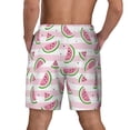 thumbnail image 3 of Kdxio Watermelon Print Men's Swim Trunks with Compression Liner 7 Inch Inseam Quick Dry Swim Shorts, 3 of 7