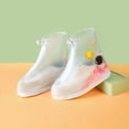 thumbnail image 3 of Kids Waterproof Shoes Cover Waterproof Foot Cover Thickened Wear-resistant Overshoes Children Non-slip Shoes Cover for Rain Boot (BG,XL), 3 of 7