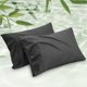 thumbnail image 1 of Juego de 2 fundas de almohada Bedsure Cooling Queen Size, color negro, 1 of 7