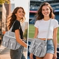 thumbnail image 4 of Soda Candy Mesh Tote Bag Stadium Approved 12x6x12 Heavy Duty Beach Bag for Sports Gym Concerts Travel Daily Use, 4 of 7