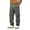 Dark Green, variant on Men's Cargo Joggers Drawstring Sweatpants with 4 Pockets Elastic Waist Lightweight Comfy Breathable Workout Pants Black XXXL