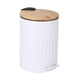 thumbnail image 1 of Cubo de basura con escalón, cesto de basura de cocina, 3L, práctico, impermeable, contenedor de basura para el hogar, para garaje, oficina, terraza Blanco, 1 of 9