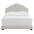 thumbnail image 2 of Home Fare Upholstered Camelback Queen Bed in Warm Grey, 2 of 6