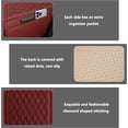 thumbnail image 3 of Upgraded Car Center Console Cover,Microfiber Leather Car Armrest Cover Cushion with 2 Storage Bags,Universal Car Armrest Storage Box Car Interior Accessories for Most Vehicles (Red), 3 of 11