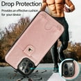 thumbnail image 2 of Crossbody Phone Case for iPhone 13 Pro(6.1") 2021, Allytech PU Leather Back Card Holder Detachable Lanyard Adjustable Strap Drop Protection Purse Slim Bag Case for iPhone 13 Pro 2021, Rosegold, 2 of 6