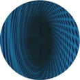 thumbnail image 1 of Ahgly Tapis Rond Lavable en Machine Intérieur Transitionnel Bleu Profond, 5 Pieds Rond, 1 of 7