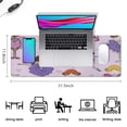 thumbnail image 5 of Long Mouse Pads for Desk,Ballet Princess Girls Pattern Desk Mats on Top Of Desks, Desk Mouse Pad Extra Large with 3mm Non-Slip Base and Stitched Edge for Gaming,Office,Work,Home 31.5"x11.8", 5 of 6
